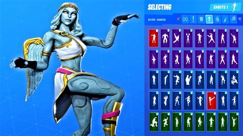 NEW Fortnite THE STONEHEART Skin Showcase With All Dances Emotes