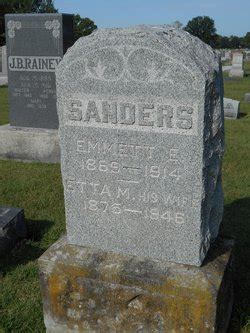 Emmett E Sanders M Morial Find A Grave