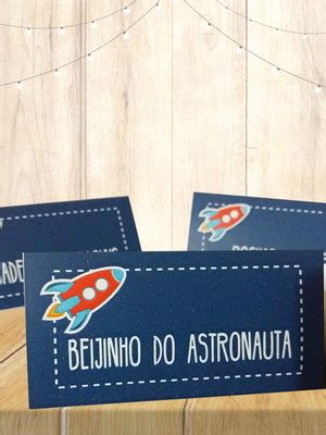 Plaquinha De Astronauta Compre Produtos Personalizados No Elo