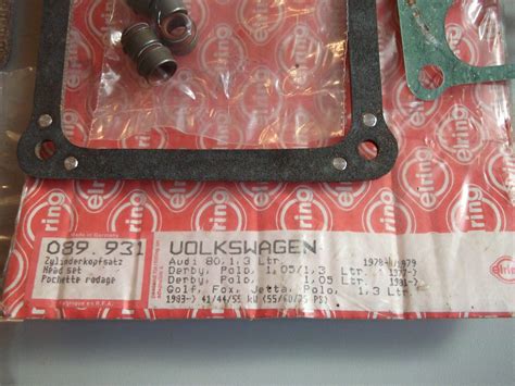 Zylinderkopf Dichtsatz Vw Audi Original Elring Neuteilesatz Nos Ebay