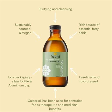 Castor Oil Organic 250 Ml Fushi Rauw Naakt En Gezond