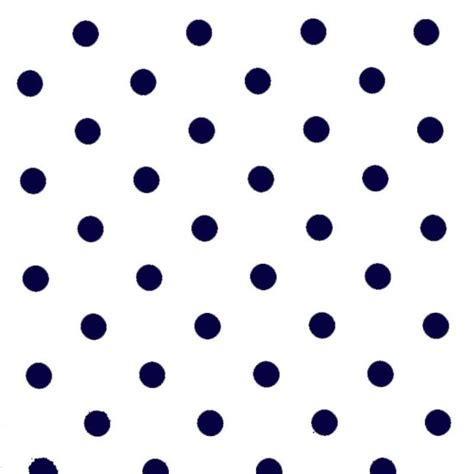 Polka Dot Fabric White Navy 18mm The Fabric Baron