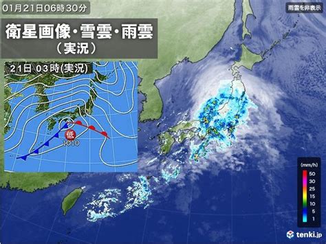 21日 南岸低気圧が東進 関東は昼頃まで激しい雨も 東北の太平洋側は暴風に警戒気象予報士 青山 亜紀子 2024年01月21日 日本