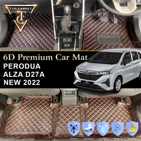 New Perodua Alza D A Vip D Car Carpet Pu Leather Car Mat