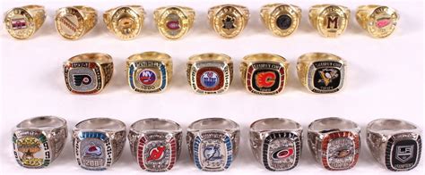 Complete Set of (20) Molson Canadian Stanley Cup Rings with Custom ...