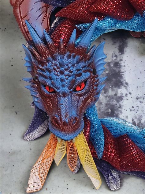 Red and Blue Fire Dragon Perfect for Dragon and Dungeon - Etsy