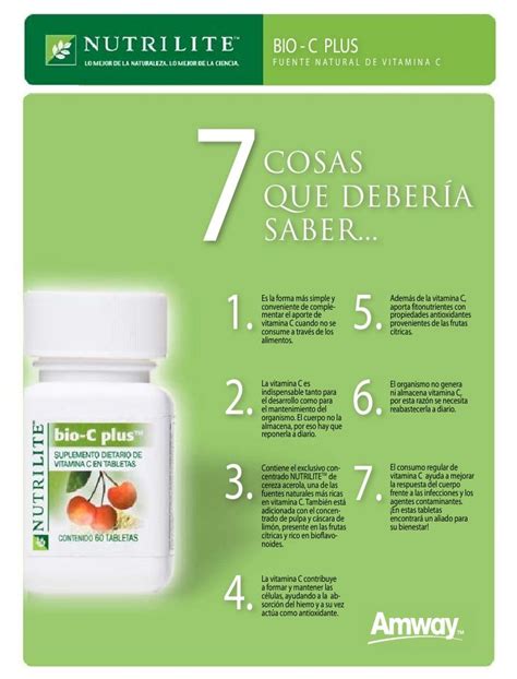 Nutrilite Bio C Plus Productos Para La Salud Productos Amway Gu A