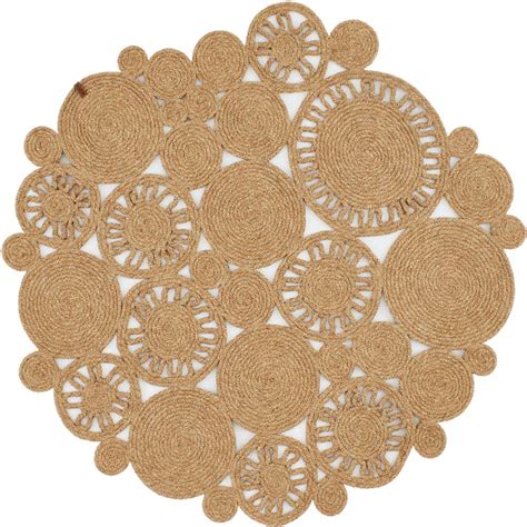 Tapis intérieur extérieur effet jute lima 4501 120 cm