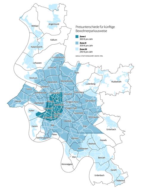 D Sseldorf Dort Wird Parken F R Anwohner Am Teuersten