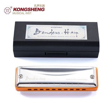 Kongsheng Diatonic Harmonica Blues Harp Mouth Organ Holes Orange Key