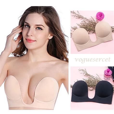 Soutien Gorge Push Up Rembourr En Silicone Lingerie Sexy Invisible