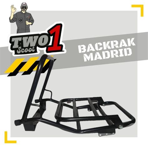 Jual Backrack Madrid Rack Belakang Madrid Vespa Super Sprint Px Ps