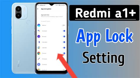 How To Lock Apps In Redmi A1 Plus Redmi A1 Plus Me App Lock Kaise