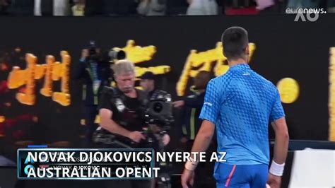 Novak Djokovics Nyerte Az Australian Open Teniszversenyt Video Dailymotion