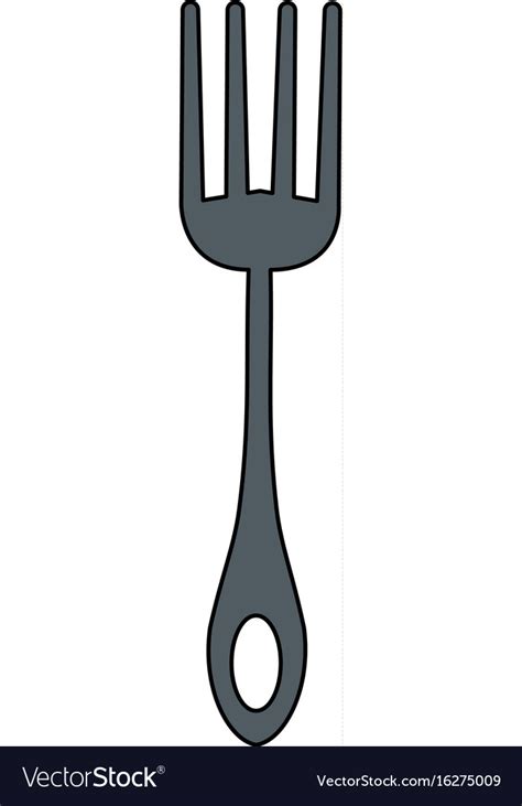 Isolated Fork Icon Royalty Free Vector Image Vectorstock