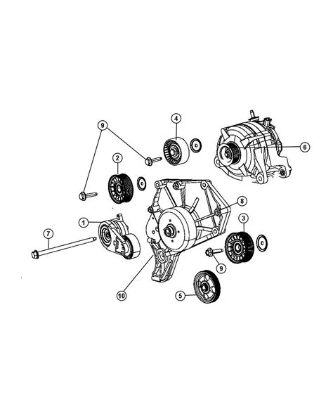 Dodge NITRO Pulley Idler Pulleys Engine Gas 53013927AA Chrysler