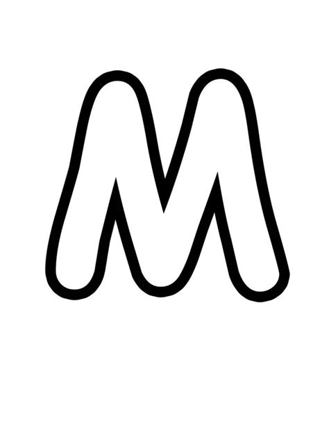 The Letter M Is Made Up Of Black Lines On A White Background And It