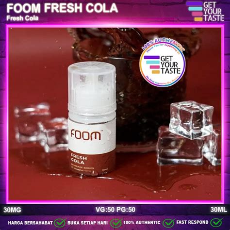 Jual Liquid Foom Fresh Cola Salt Nic 30ML By Foom Lab Shopee Indonesia