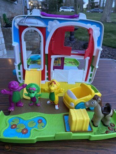 Barney Dinosaur House And Farm 2 In 1 Carry All Playset 3831312518