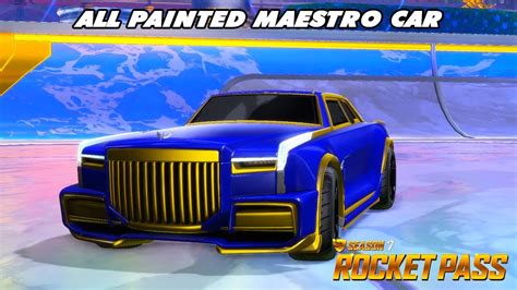 All New Painted Maestro Rocket Pass Car Gold Rocket League