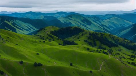 Premium AI Image | Aerial view of hills