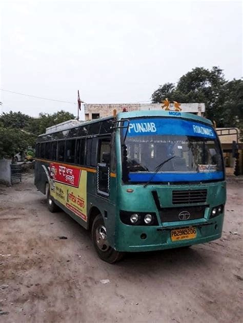 Punjab Roadways Bus Tata Green 5 India Buses