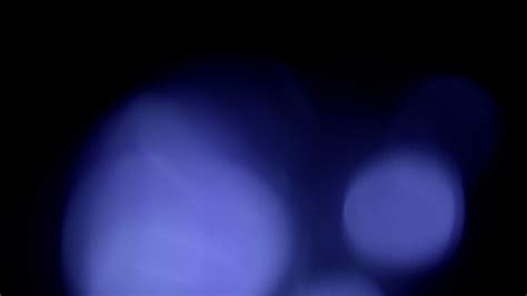 Blue Light Leak Overlay Bokeh Blob Black Background Free Stock