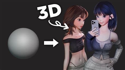 블렌더로 3D 캐릭터 만들기 Blender 3D Character Timelapse 가라지팜 garagefarm YouTube