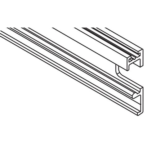 Laufschiene Lm Mm Links Farblos Eloxiert Hawa Sliding Solutions Ag