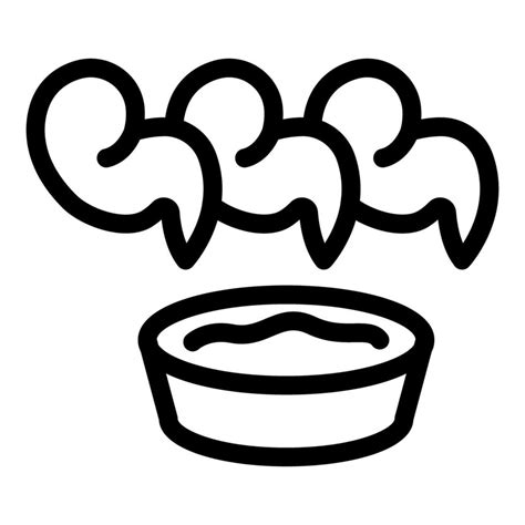 Bowl Of Soup Steaming Hot With Three Wisps Of Steam Rising 47049094 Vector Art At Vecteezy