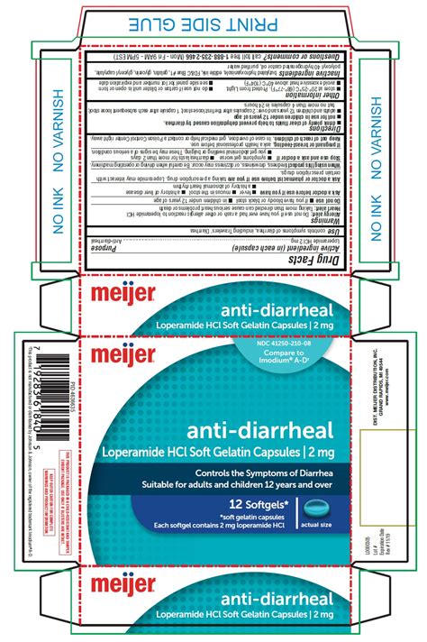 NDC 41250 210 Anti Diarrheal Capsule Liquid Filled Oral