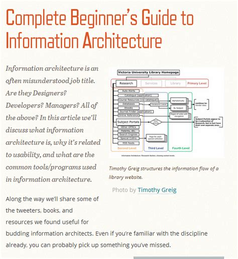 [ IA ] Complete Beginner’s Guide to Information Architecture More ...