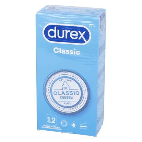 Durex Classic prezerwatywy lateksowe klasyczne gładkie 12 sztuk