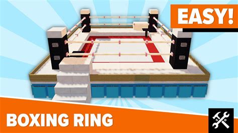 Minecraft How To Build A Boxing Ring Tutorial Easy Youtube