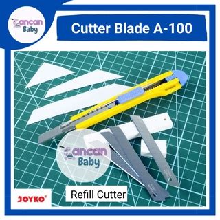 Jual Joyko Cutter Blade Joyco A100 Refill Pisau Pemotong Kecil 1 Tube 5