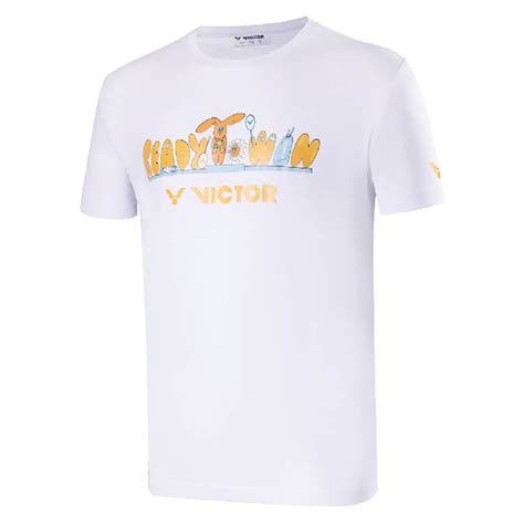 VICTOR Ready 兔 Win T Shirt 中性款 T 2302 3款顏色 T 2302 D 火焰紅 C 黑 A 白