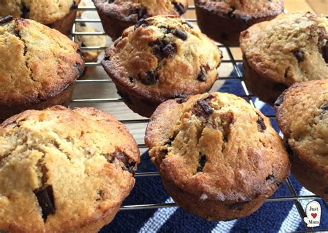 Banana Chocolate Chip Muffins Just A Mums Kitchen