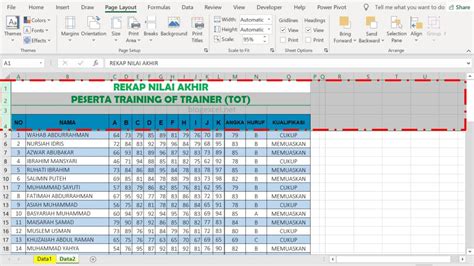 Cara Print Tabel Di Excel Agar Judul Berulang Studyhelp