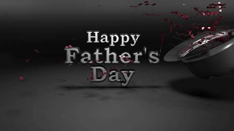 Happy Fathers Day 3d Text Animation In Gold Color Amazing For Father