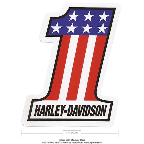 Classic Harley-Davidson Number 1 sticker - Moto Italia