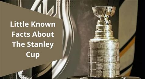 Information and facts about the Stanley Cup