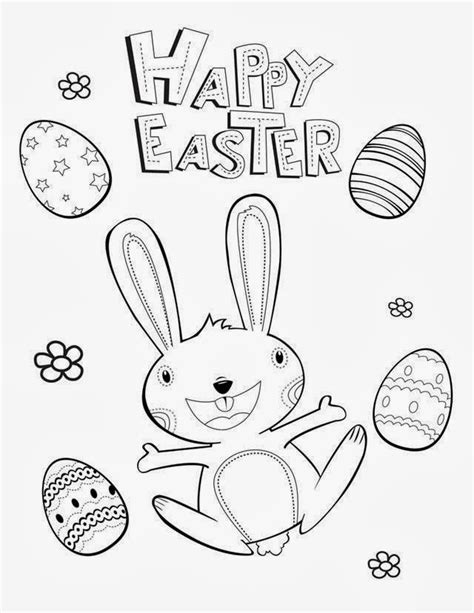 7 Happy Easter Coloring Pages