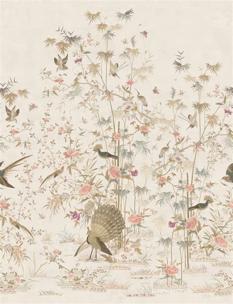 Papel Pintado Chinoiserie Papel Pintado Papeles Pintados Aribau