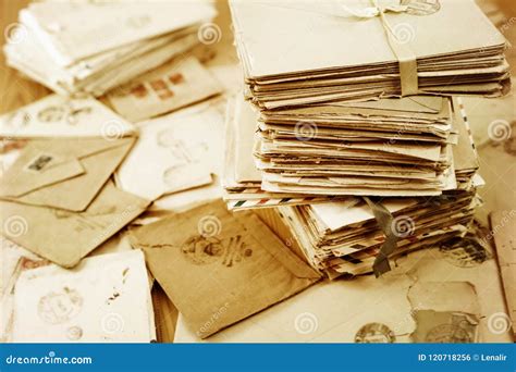 Old Paper Mail Letters Stock Photo Image Of Archival