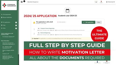 Full Step By Step Application Guide Stipendium Hungaricum Scholarship