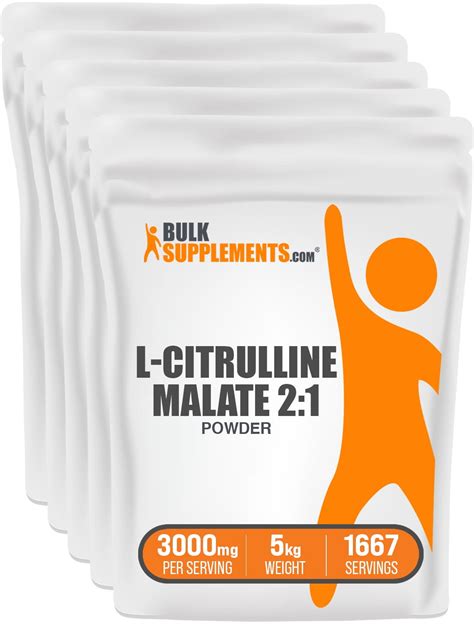 BulkSupplements L Citrulline DL Malate 2 1 Unflavored Pre Workout