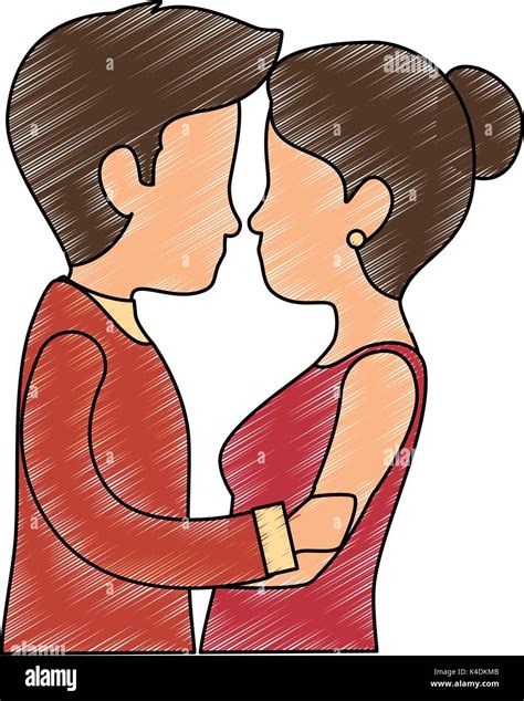 Cartoon Couple Kissing High Resolution Stock Photography And Images Alamy