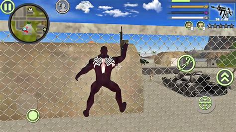 Venom Spider Rope Hero Vice Town Crime Simulator Fun At Military Base