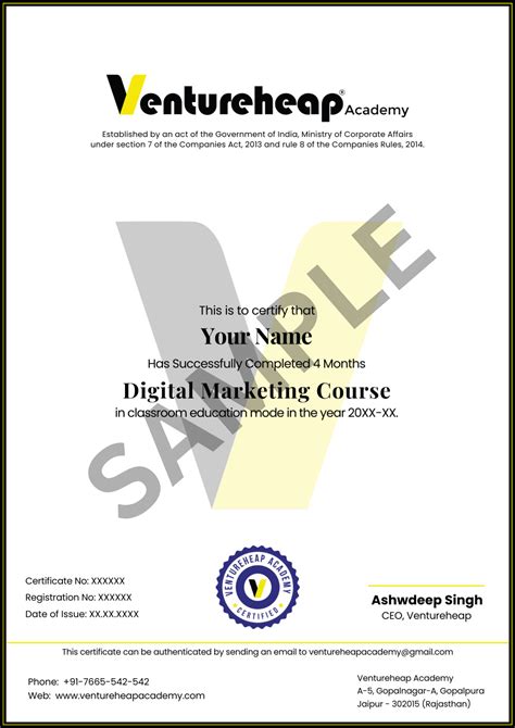 Online Digital Marketing Course Ventureheap Academy