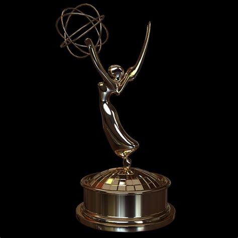 Emmy Award Trophy 3D Model MAX OBJ 3DS FBX MTL